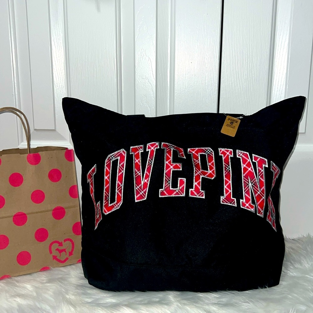 🆕 PINK zipper tote bag